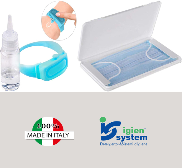 Porta Mascherina Maxi + Braccialetto Gel